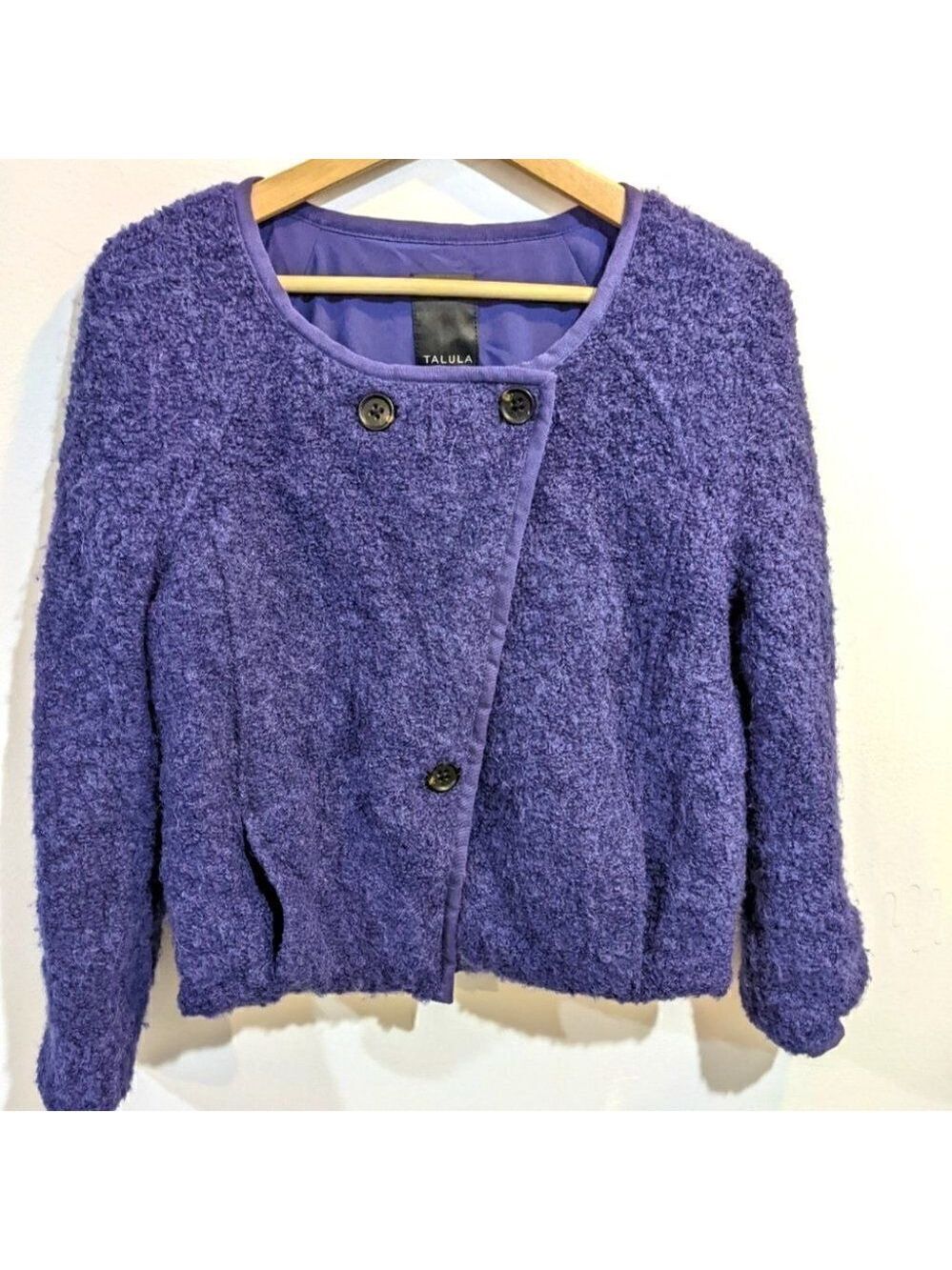 Aritzia Talula | Boiled Wool Bomber Jacket